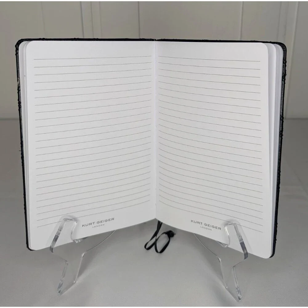 Kurt Geiger Notebook - Black, Lined, Designer, NWT